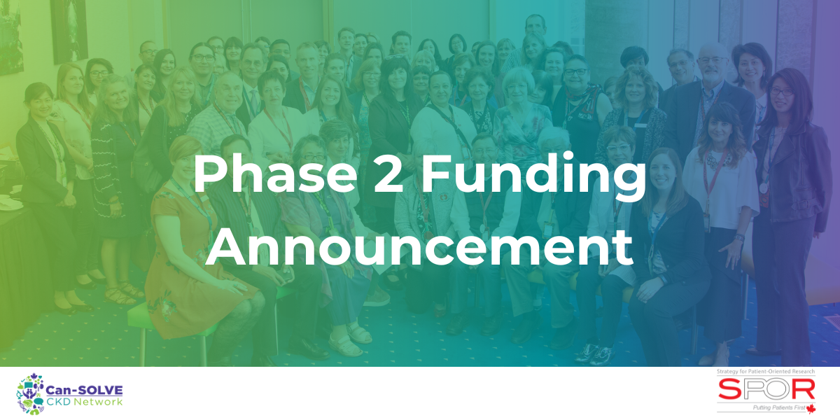 Can-SOLVE CKD Phase 2 Funding Announcement